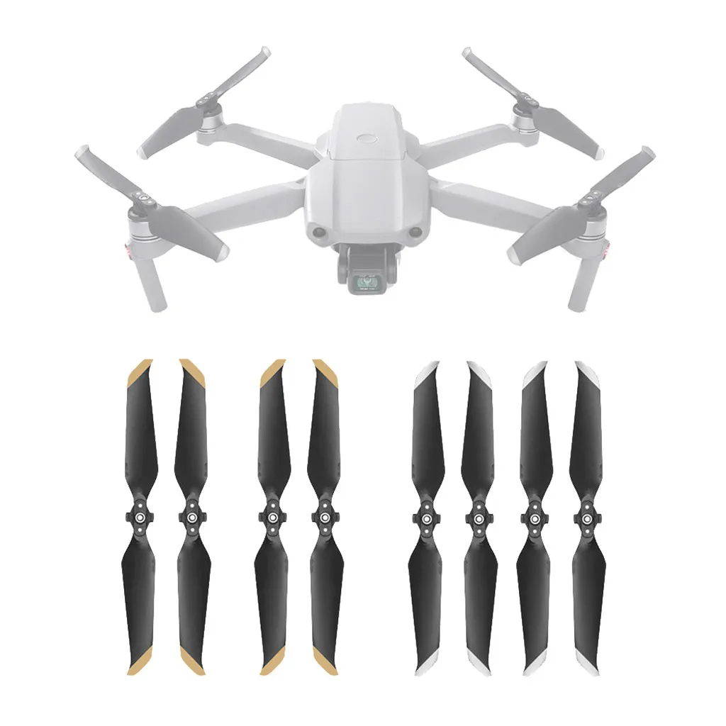 8 шт. малошумные пропеллеры 7238 складные Сменные прочные аксессуары для DJI Mavic Air 2