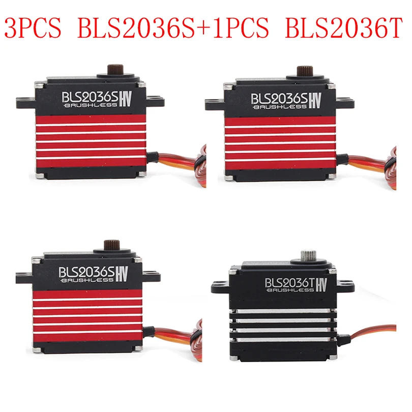 ALZRC 3 шт. BLS2036S CCPM полноразмерный Цифровой Металлический сервопривод + 1 BLS2036T
