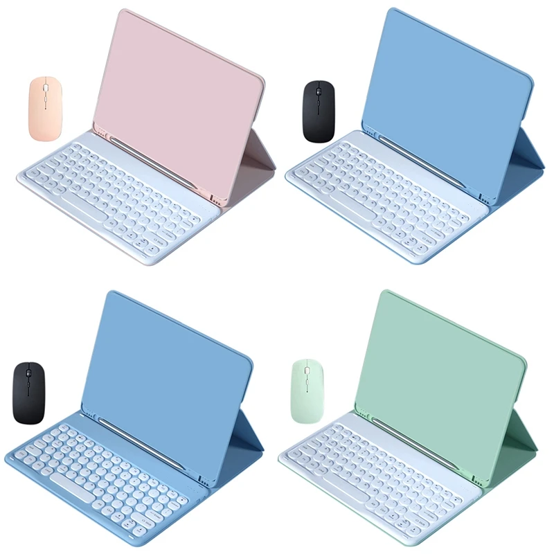 Tablet Case with Rechargeable Bluetooth Luminous Keyboard PU for Huawei MatePad 10.4 | Компьютеры и офис