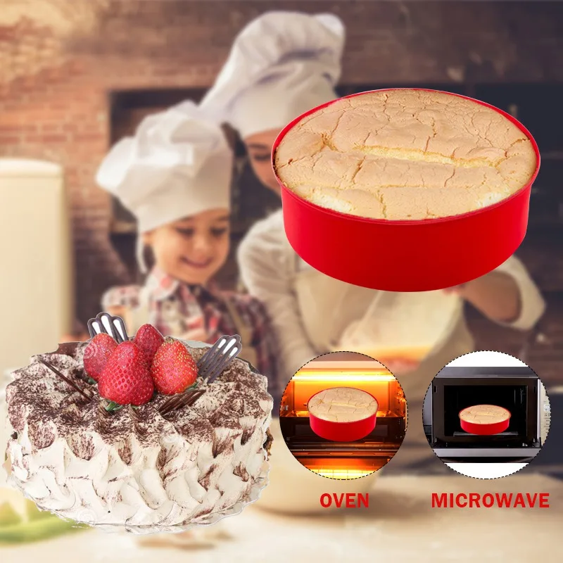 Формы круглые силиконовые для выпечки 6/8/дюйма | Дом и сад