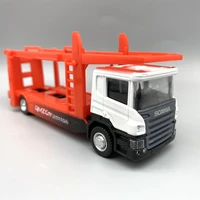 metal car model alloy trailer model transporter engineering vehicle scandina transporter collect toy figures