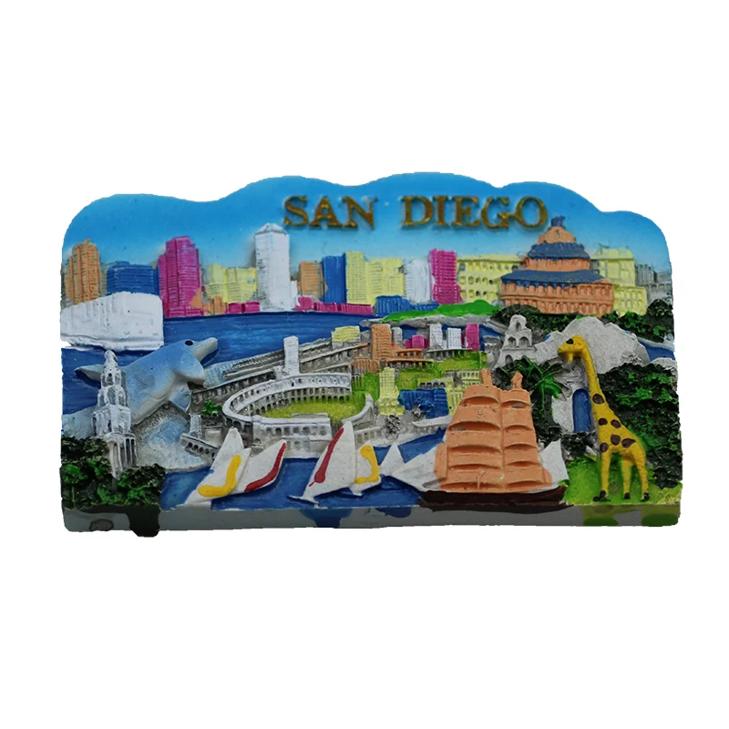 Туристический памятный пейзаж магниты на холодильник 3D магнитные наклейки