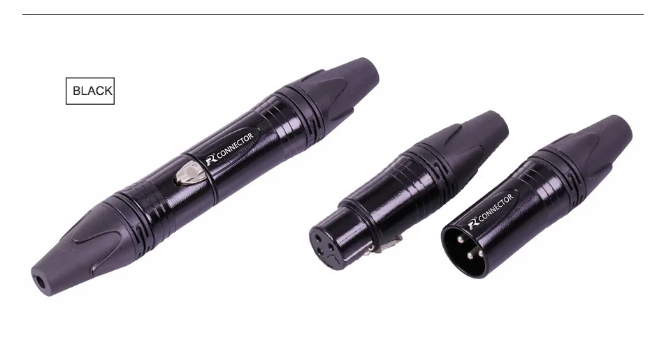 20 шт./10 комплектов 10 шт. 3 Pin XLR Female Jack+ 10 шт. штекер Профессиональный 3-полюсный XLR разъем микрофона оптом