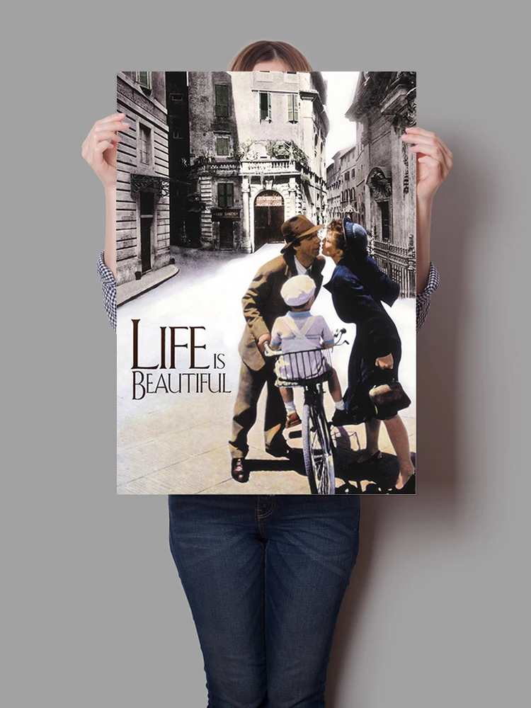 Life Is Beautiful фильм плакат настенный Художественный Холст принты современный стиль