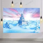 Замороженный зимний Фон 7x5 футов принцесса ледяной замок Снежный пейзаж Фотография фон день рождения душ фото плакат реквизит