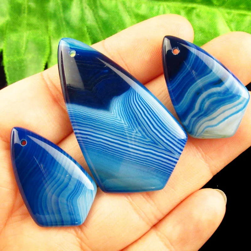 

Подвеска из натурального оникса и агата, 3 шт./пл., SJ91842