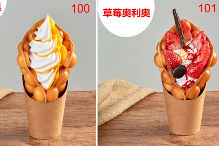 Hong Kong bubble egg вафельная модель; поддельные мороженое яйцо ggettes слоеного вафельного торта еда модель окна дисплей пузырь вафельные фигурки