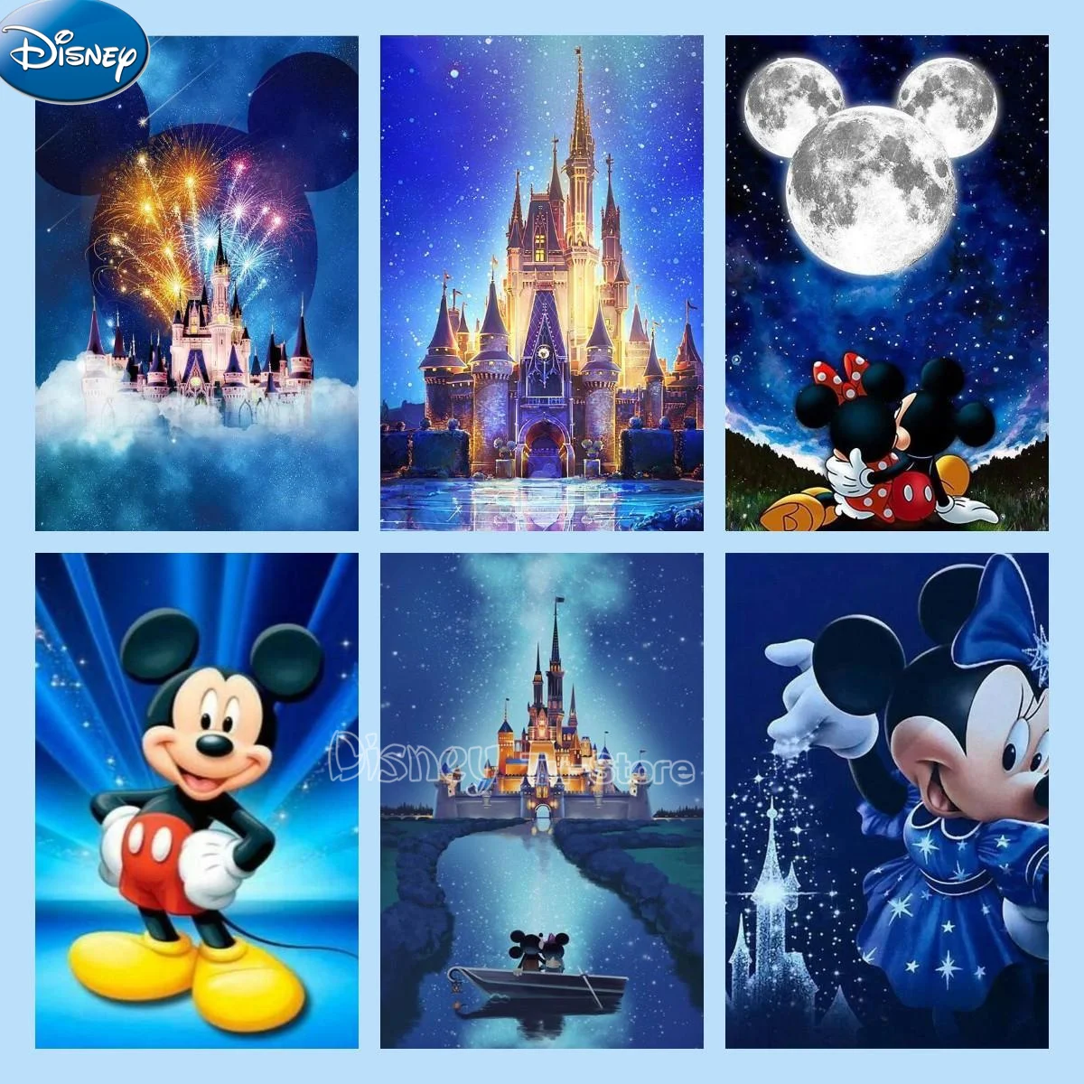 

5d Diy Diamond Painting Disney Mickey Mouse Square/Round Diamond Embroidery Cross Stitch Mosaic Home Decoration Gift