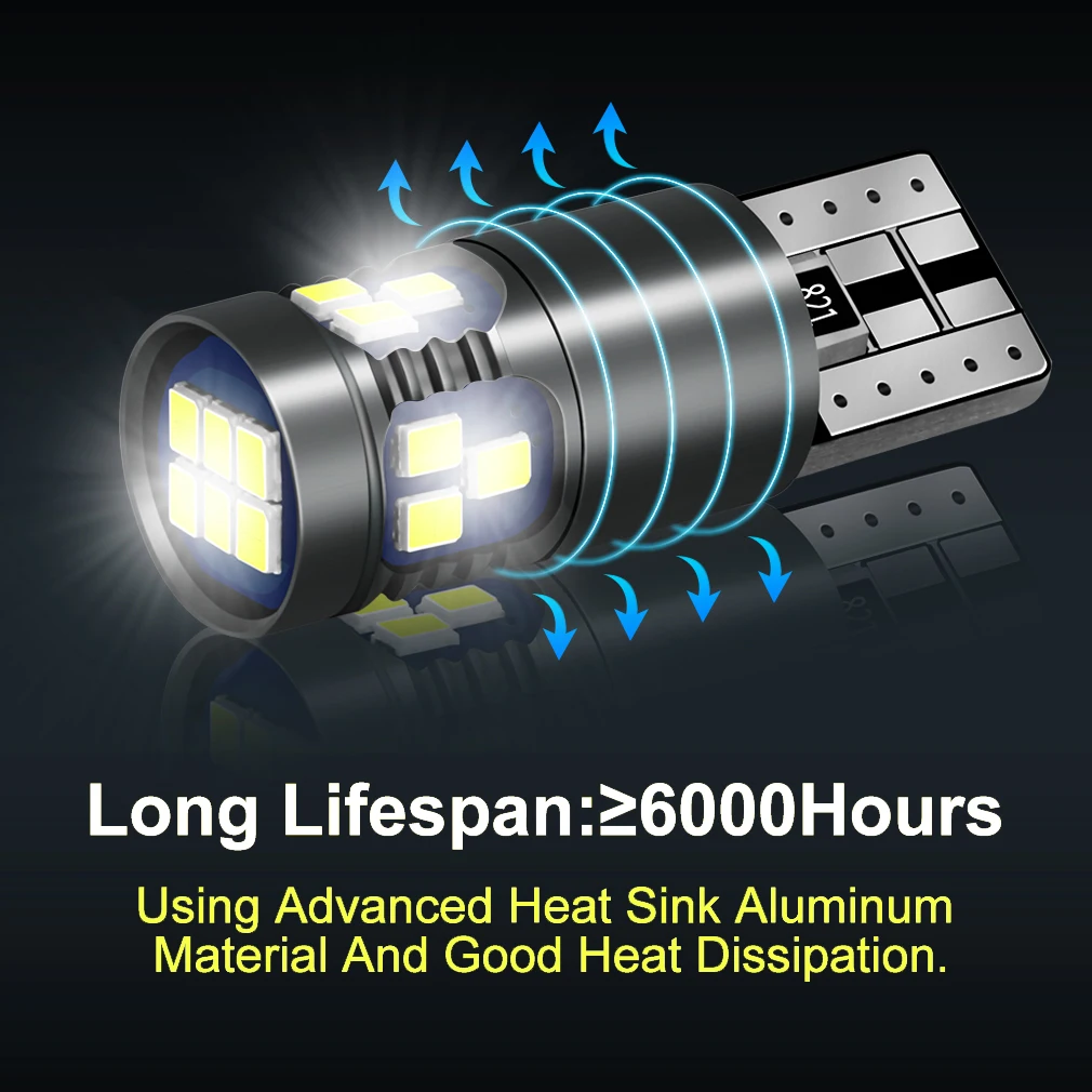 Лампа светодиодная для чтения в салоне автомобиля 2 шт. T10 W5W ford mondeo mk4 mk3 focus mk1 mk2 kuga