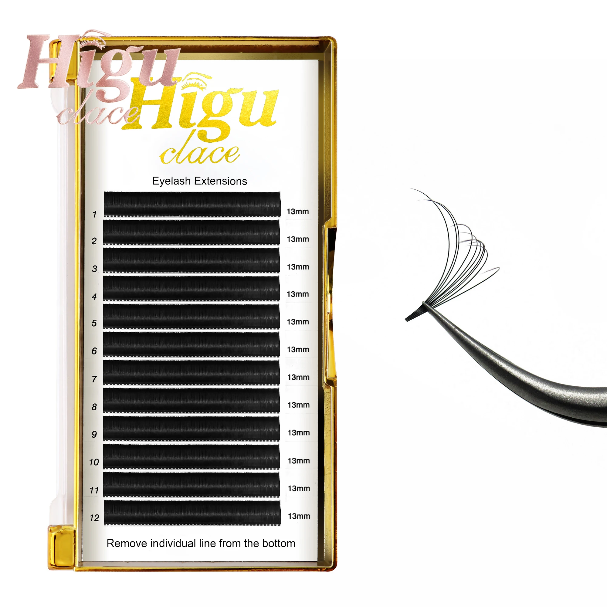 

Easy Fanning Eyelashes for Extensions Fan Easy Eyelash Bloom Flare Eye Lash Self-Making Fans Volume Lashes soft makeup eyelash