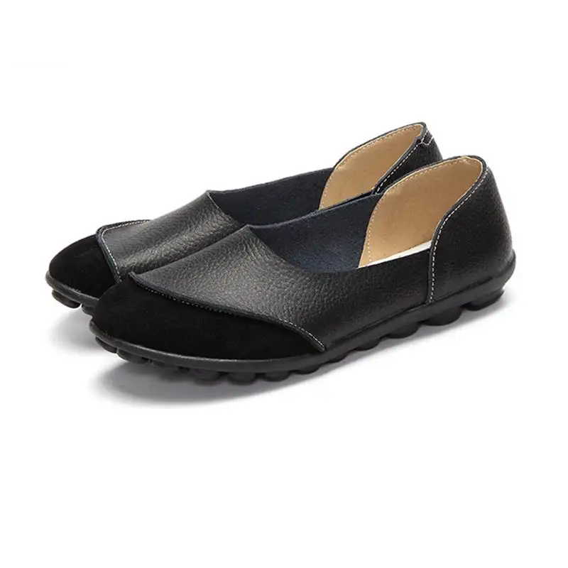 

Woman Flatc Shoes Loafers Women Genuine Cow Leather Casual Ladies High Quality Brand Design Mom&pregnant Women&nurse&drive Shoes