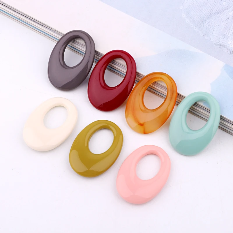 10 шт. классические овальные серьги ярких цветов самодельные амулеты кулон из