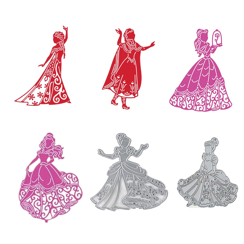 

Dancing Girls Prinesses Metal Steel Cutting Dies For DIY Scrapbooking Paper/photo/Album Cards Embossing Dies Hot sell New 2019