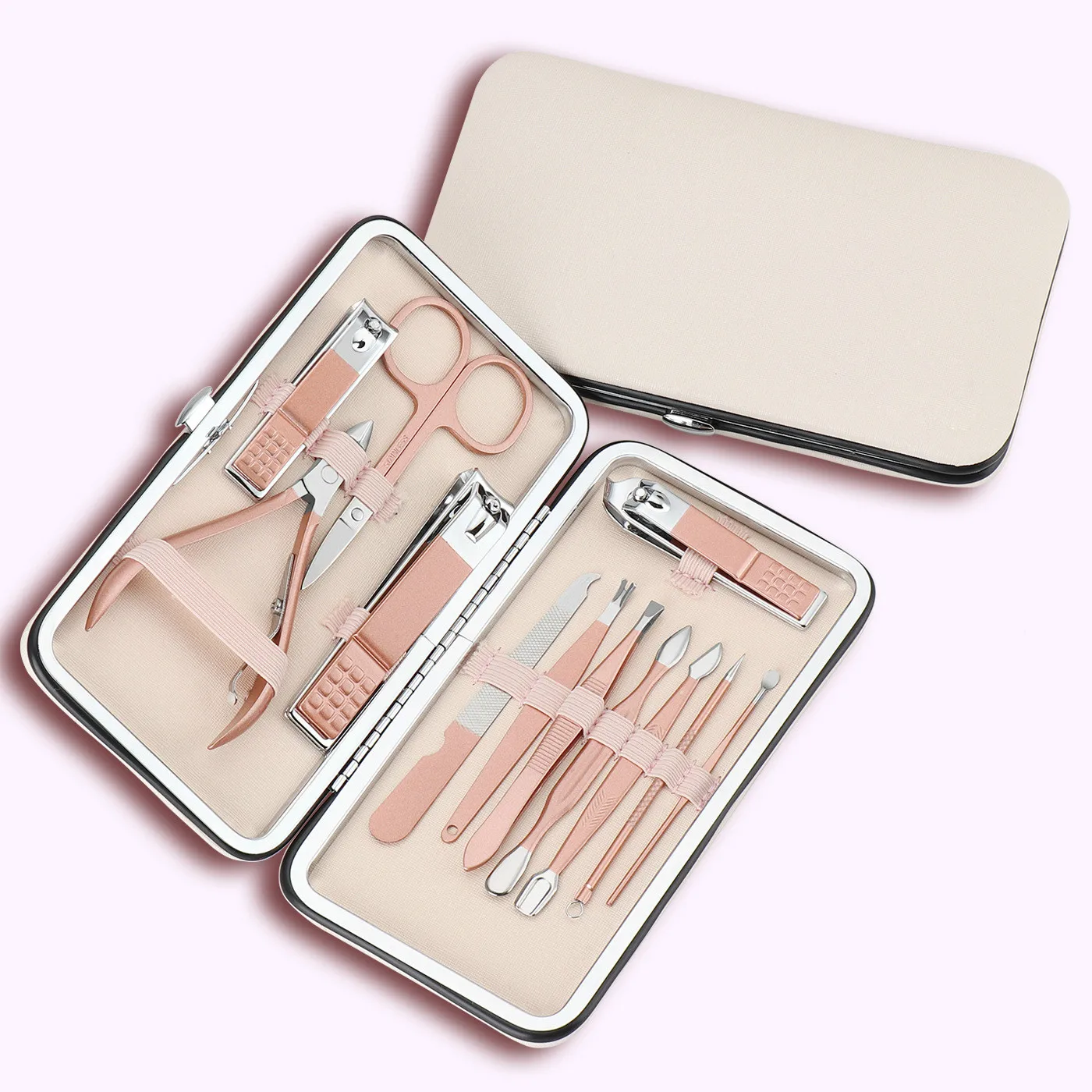 12 Pcs Set 18 шт. маникюрный набор из нержавеющей стали кусачки для ногтей искусство обрезки ногтей инструменты для красоты ножницы маникюрные Акриловые Набор для ногтей - Цвет: 12 Pcs Set