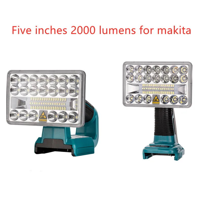 

Просветильник светильник светодиодный, 5 дюймов, 18 в, USB, для Makita BL1430, BL1830