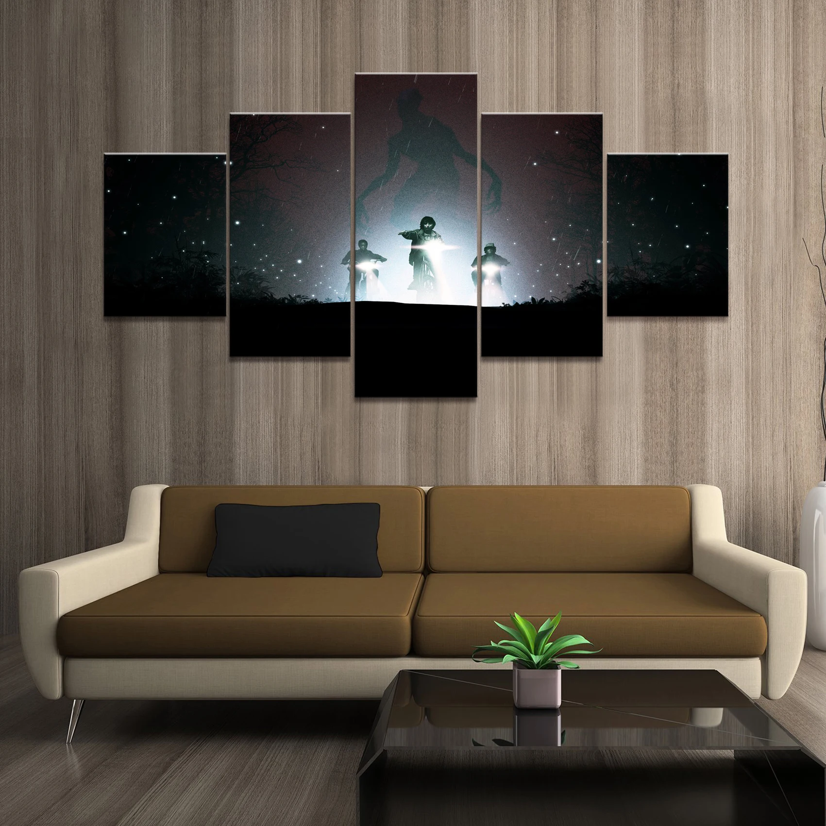 Модульная Картина на холсте для домашнего декора 5 шт. очень странные дела 3