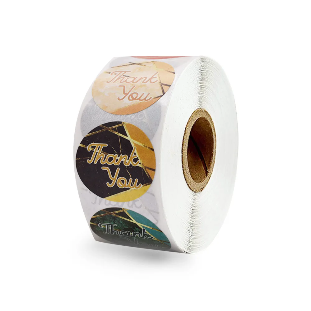 С креативными линиями наклейка спасибо для ярлыка уплотнения Скрапбукинг