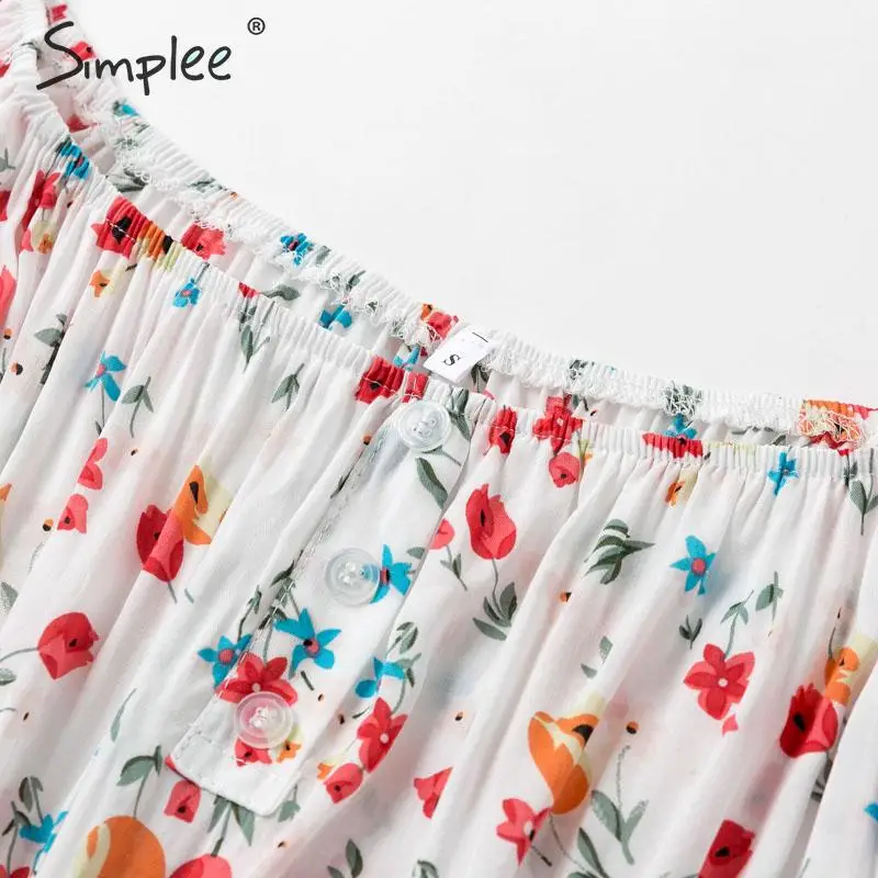 Simplee длинное женское платье с открытыми плечами и цветочным принтом эластичное