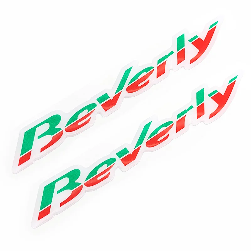 

A Pair 3D Badge jelly Gel Motorcycle Sticker and Decal for Beverly