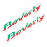 a pair 3d badge jelly gel motorcycle sticker and decal for beverly