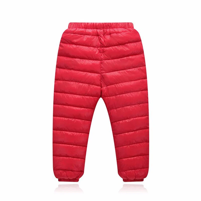 Зимние штаны для девочек и мальчиков теплая одежда детей Детские плотные брюки с