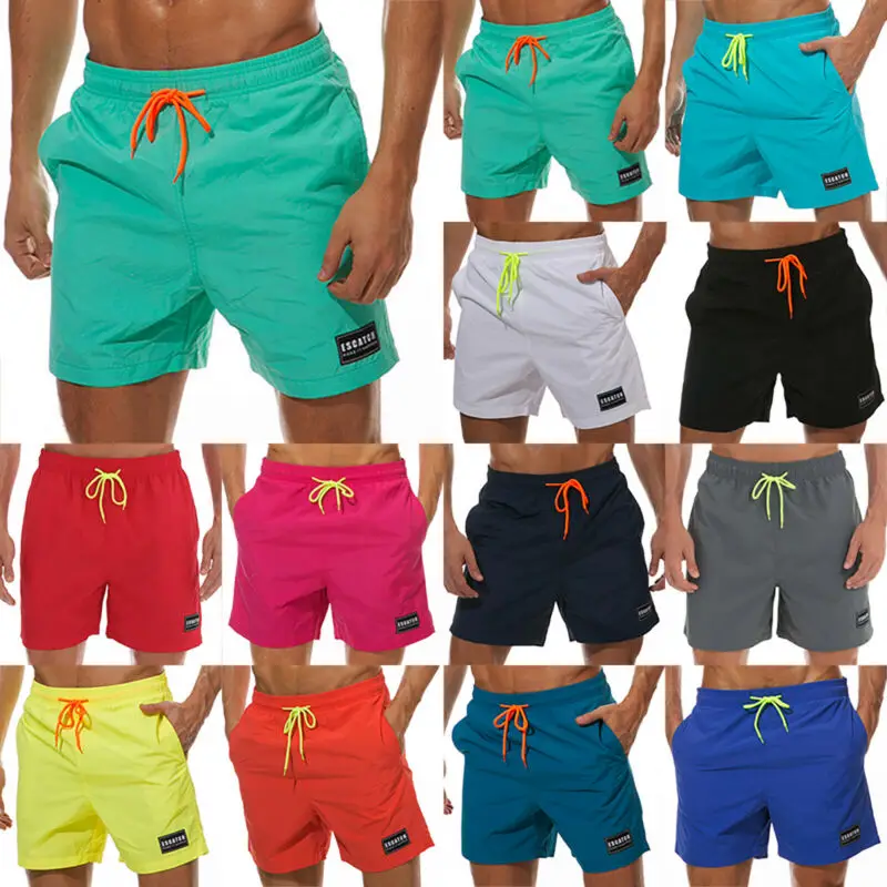 

Men's Swim Trunks Shorts Swimwear Board Surfing Boxer Pants Beachwear Swimsuit