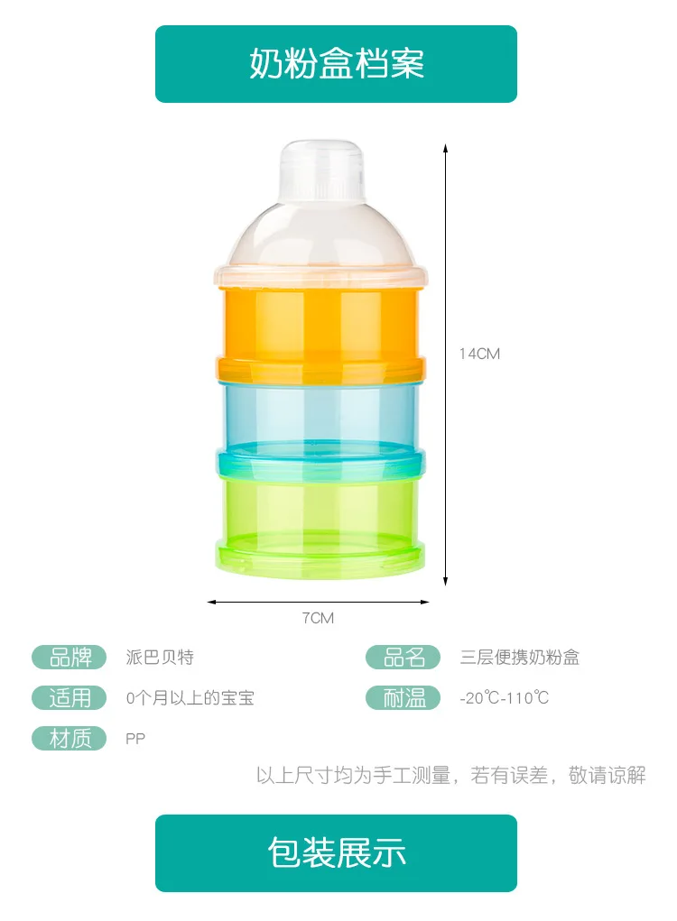 Портативная бутылка для молока диспенсер порошковых формул контейнер еды