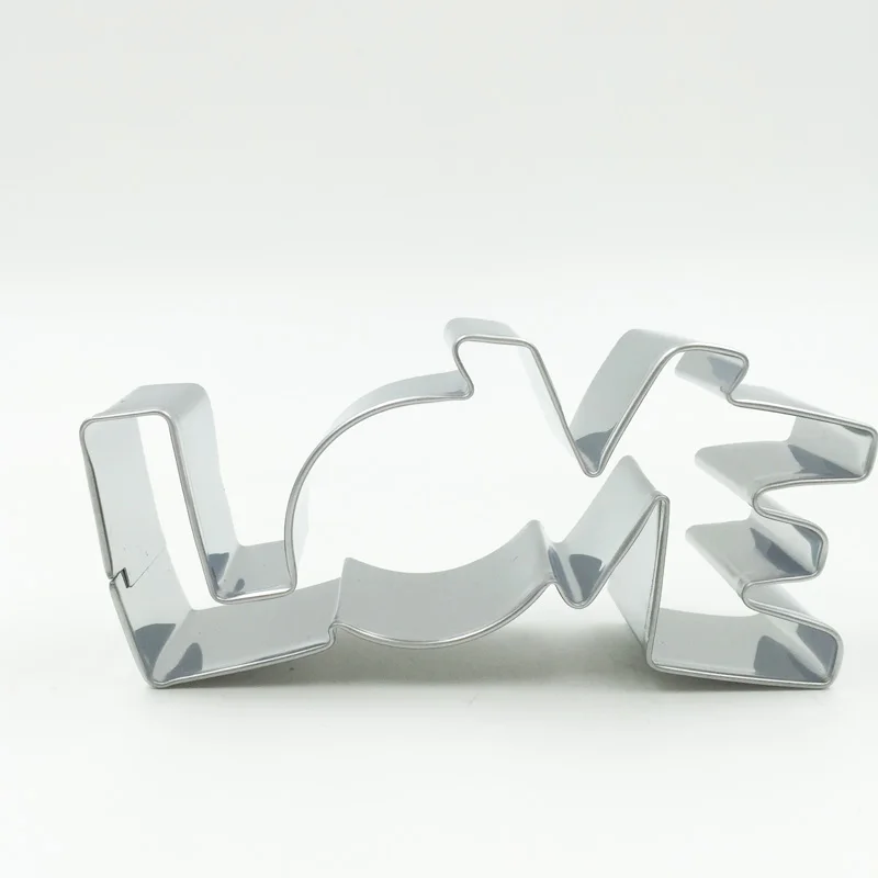 1 шт. милый Нержавеющая сталь печенья любовное письмо Форма формы для плесень