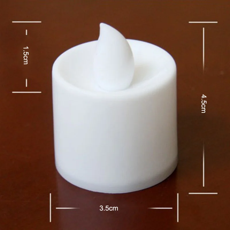 Белые цветные свечи (быстрая/медленная вспышка) электронные Свадебные на день