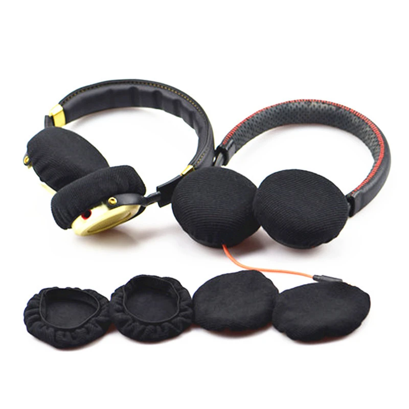 

2Pcs Stretchable Fabric Headphone Covers Washable Sanitary Ear pad Earcup Earpad Cover Fit Most On Ear Headphones 6-11cm Earpads