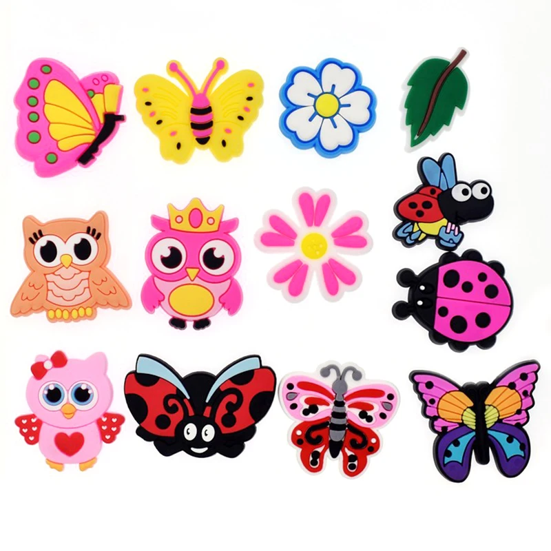 

10pcs/lot Novelty Shoe Original Charms Decorations High Imitation Anmial Buckle For Shoe Accessories For Kids Gifts