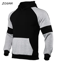 zogaa new fashion mens pullover sweatshirt thicken plus size harajuku sweatshirt stitching casual slim street hoodie mens top