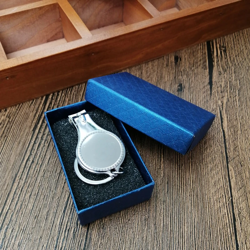 Blue Gift box pack 50 шт. Первое причастие/Крещение/персонализированные свадебные с фото юбилей многофункциональный штопор/брелок/кусачки для ногтей - Color: Blue Gift box pack