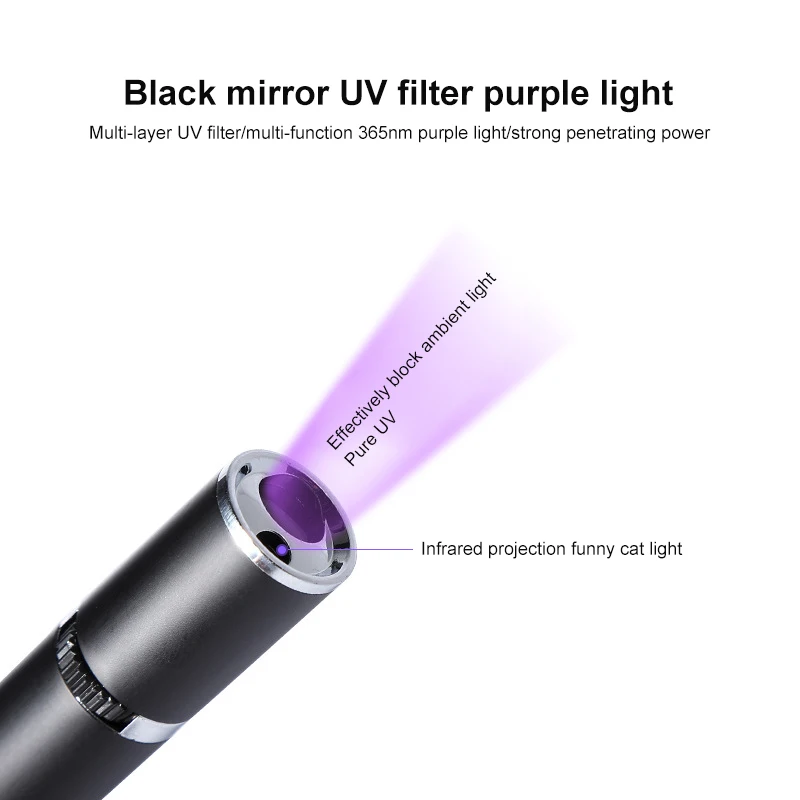 

Cat And Dog Moss Light Pet Fungus Detection Veterinary Pocket Vet Professional Set 365UV Violet Lamp External Line Detection