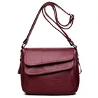 Популярная женская кожаная сумка-мессенджер, роскошные дизайнерские высококачественные женские винтажные сумки через плечо для женщин, сумки на плечо с клапаном