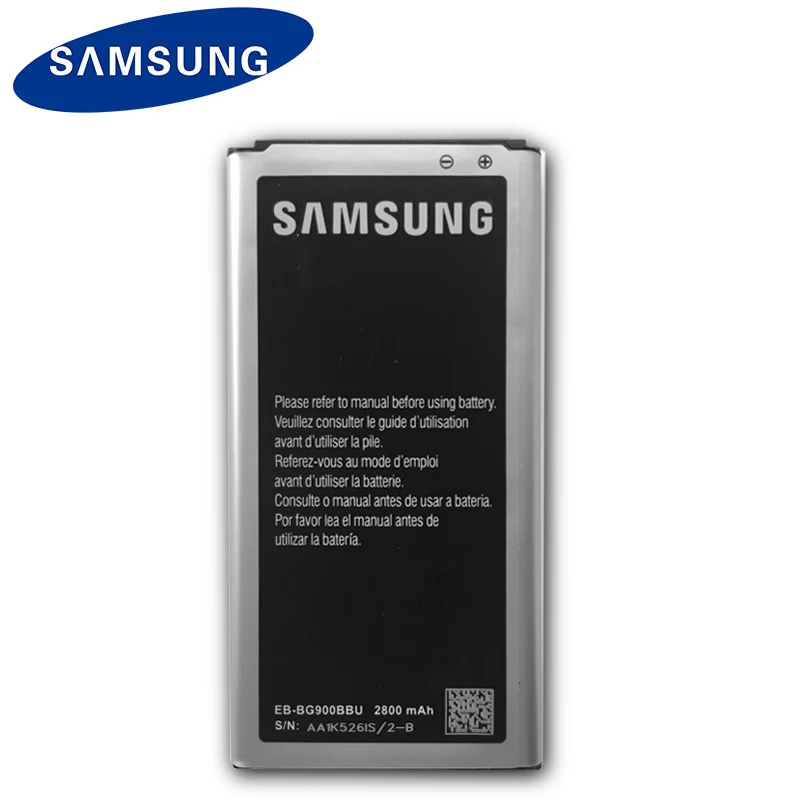 Samsung оригинальный аккумулятор 2800 мАч EB-BG900BBU EB-BG900BBC для S5 G900S G900F G900M G9008V 9006V 9008W 9006W