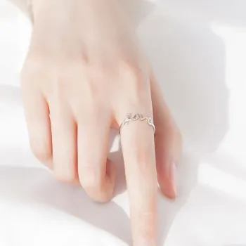 

Mori Ring Female Trendy Student Simple Jewelry Personality Creative Live Mouth Ring