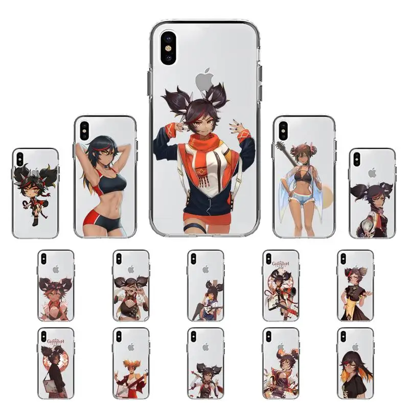 

YNDFCNB Xinyan Genshin Impact Phone Case for iPhone 11 12 13 mini pro XS MAX 8 7 6 6S Plus X 5S SE 2020 XR case