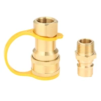 12 gas quick connect kit disconnect connector with male insert plug brass 12 inch natural gas propane quick connect adapter