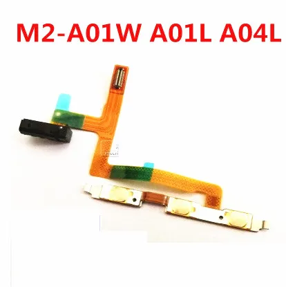 Шлейф с аудиоразъемом для Huawei M2-A01W M2-A01L M2-A04L кнопки питания и регулировки