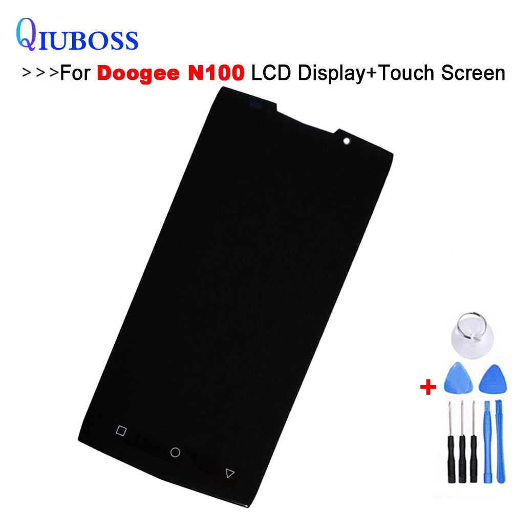 Оригинальный ЖК дисплей и тачскрин Для Doogee N100 100% испытано сменный дигитайзер в