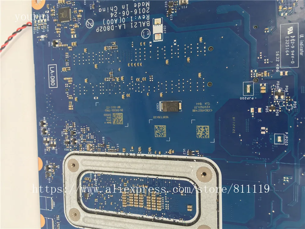 yourui High quality For motherboard Dell inspiron 5567 5767 BAL21 LA-D802P with i5-7200u CPU DDR4 Tested | Компьютеры и офис