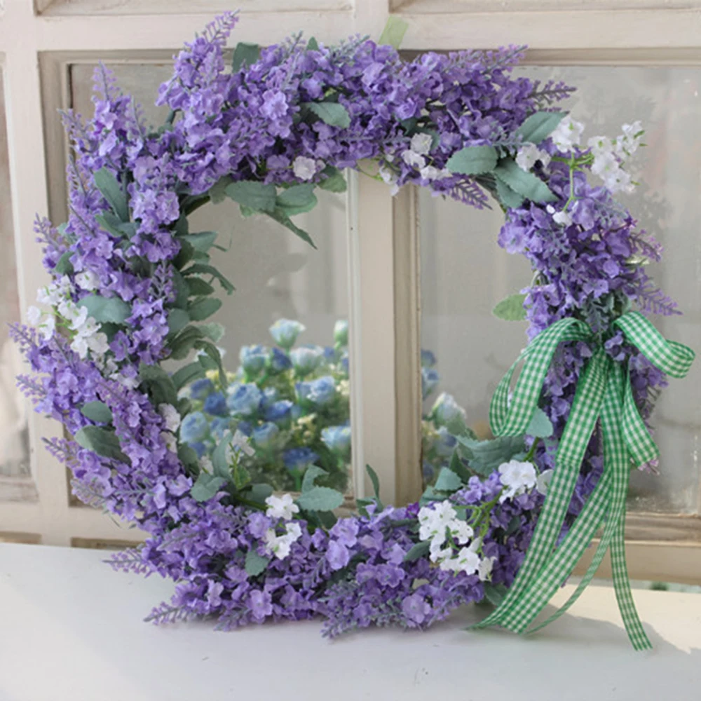 

Wreath Simulation Flower Garland Ornaments Wedding Diy Holiday Home Decorations Wall Decoration Window Artificial Flowers