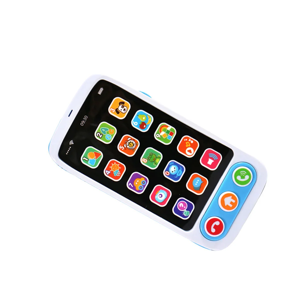 

Baby Early Education Phone Musical Light Studying Phone Baby Musical Phone Toys (Blue Shipment without Battery)