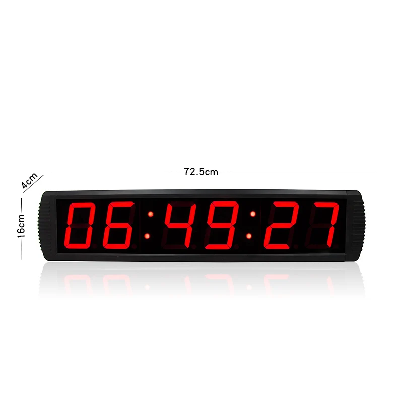 Big digital alarm clock indoor LED countdown timer display electronic 12v | Дом и сад