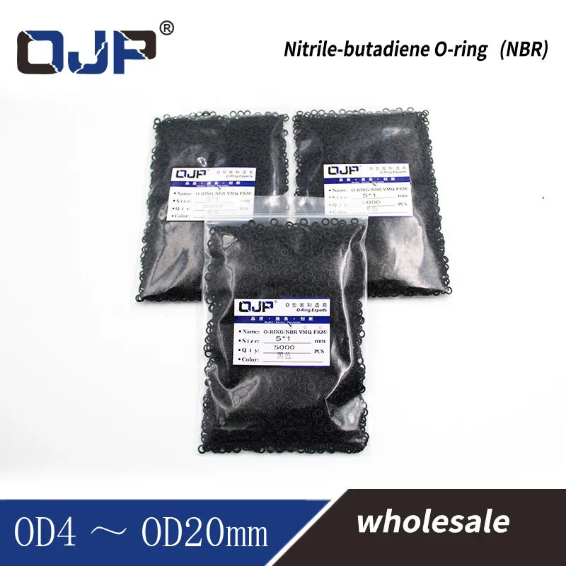 

300PCS/lot 1mm Thickness wholesale Rubber NBR Sealing OD11/12/13/14/15/16/17/18/19/20mm O Ring Seal Nitrile Gasket Oil Rings