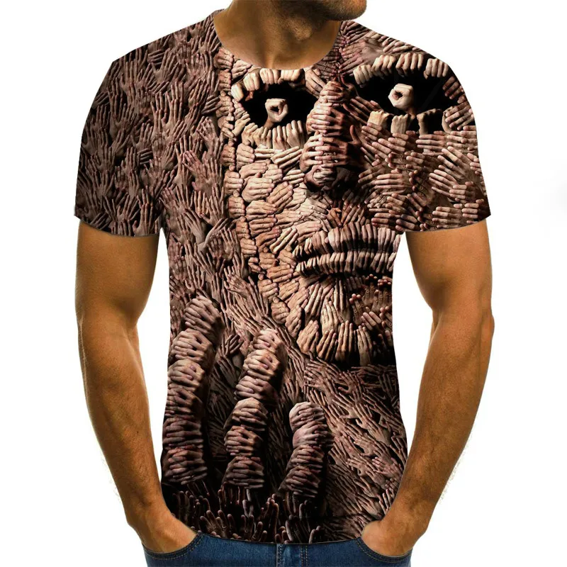 

Men's short-sleeved T-shirt interesting fashion trend personality various characters T-shirt O-neck streetwear new summer 2021