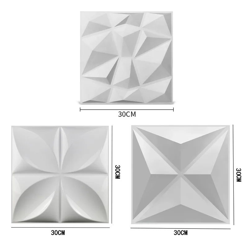 

30x30cm 3D Three-Dimensional Wall Sticker Decorative Living Room Wallpaper Mural Waterproof 3D Wall Sticker Bathroom Kitchen