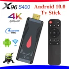 Лучший X96 Mini S400 4K Tv Stick Android 10,0 Allwinner H313 четырехъядерный 2 Гб 16 Гб Смарт ТВ Медиаплеер ТВ приставка Google Fire Dongle