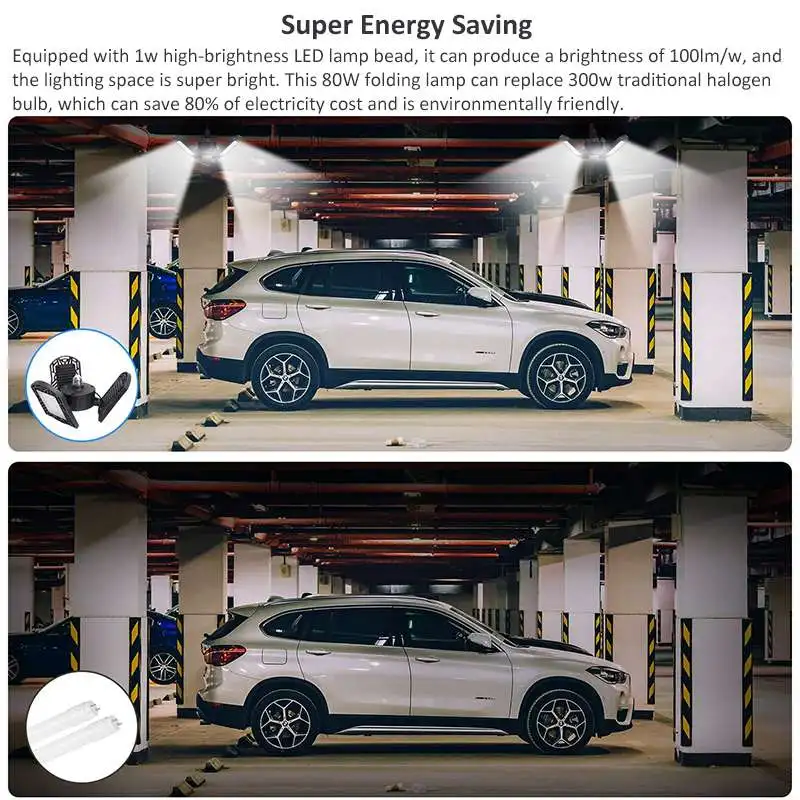 

Aluminum Sensor Led Garage Light E27 Lamps Industrial for The Garage Workshop Warehouse High Bay Light for Garage Accessories